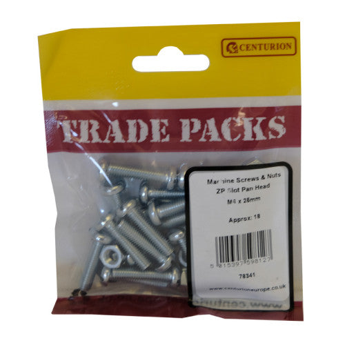 Machine screws m6 x 25mm 18pk