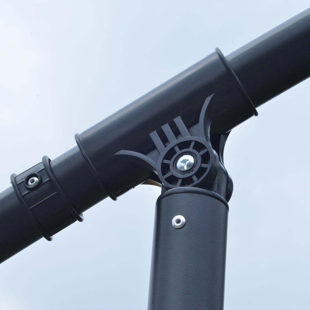 3m Cantilever Banana Parasol with Solar LED Lights & Easy Crank Function