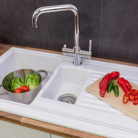 Instant Boiling Water Tap Amanzi Brushed Nickel