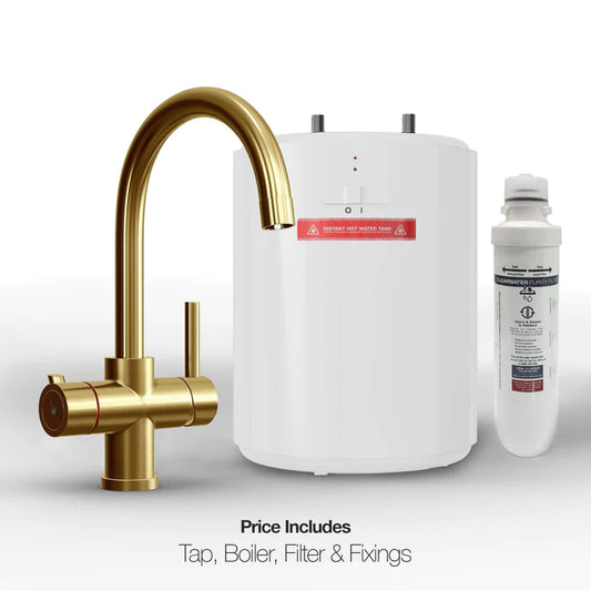 Instant Boiling Water Tap Brushed Gold