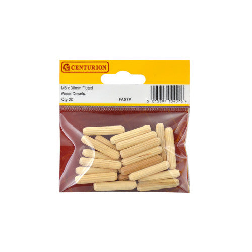 Dowel Wood M8 x 30mm