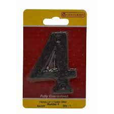 Door Number 4, 75mm Black Tudor