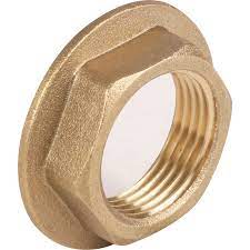 Flanged brass back nuts 1/2 inch