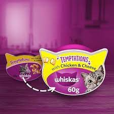 Wiskas temptations chicken & cheese 60g