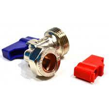 Angled 15mm x 3/4" BSP Appliance Stop Valve