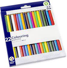 22 colouring pencils