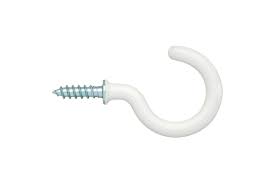 PVC Cup Hooks (Pk 4) 50mm