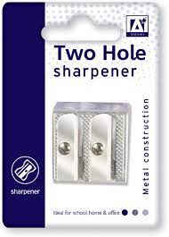 Two hole sharpener