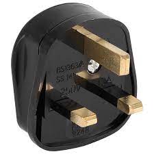 Fused Black Tough Plug - 13 Amp