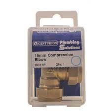 Compression elbow 15mm