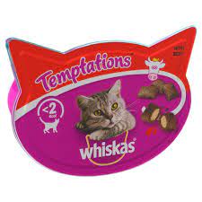 Wiskas temptations beef 60g