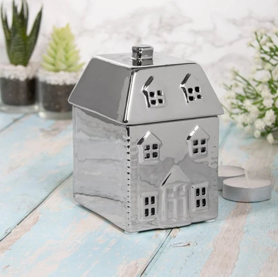 Wax Melt oil Burner house chrome