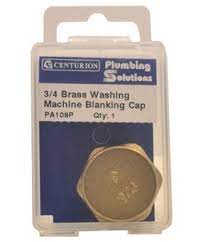 Washing Machine Blanking Cap 3/4 Brass