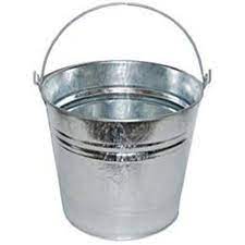 Galvanised Metal Bucket 12L