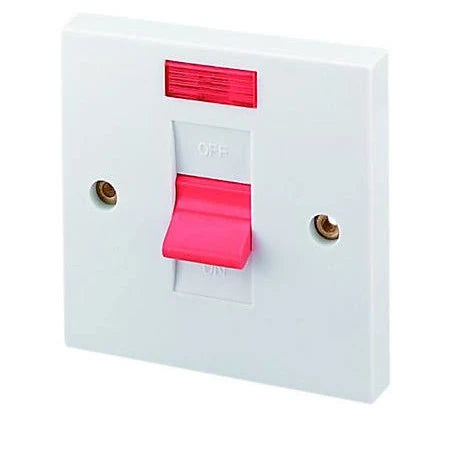 Cooker Switch 45 Amp Unit With Neon