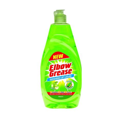 washing up liquid elbow grease apple