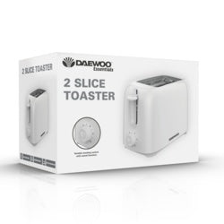 Toaster 2 Slice White Daewoo