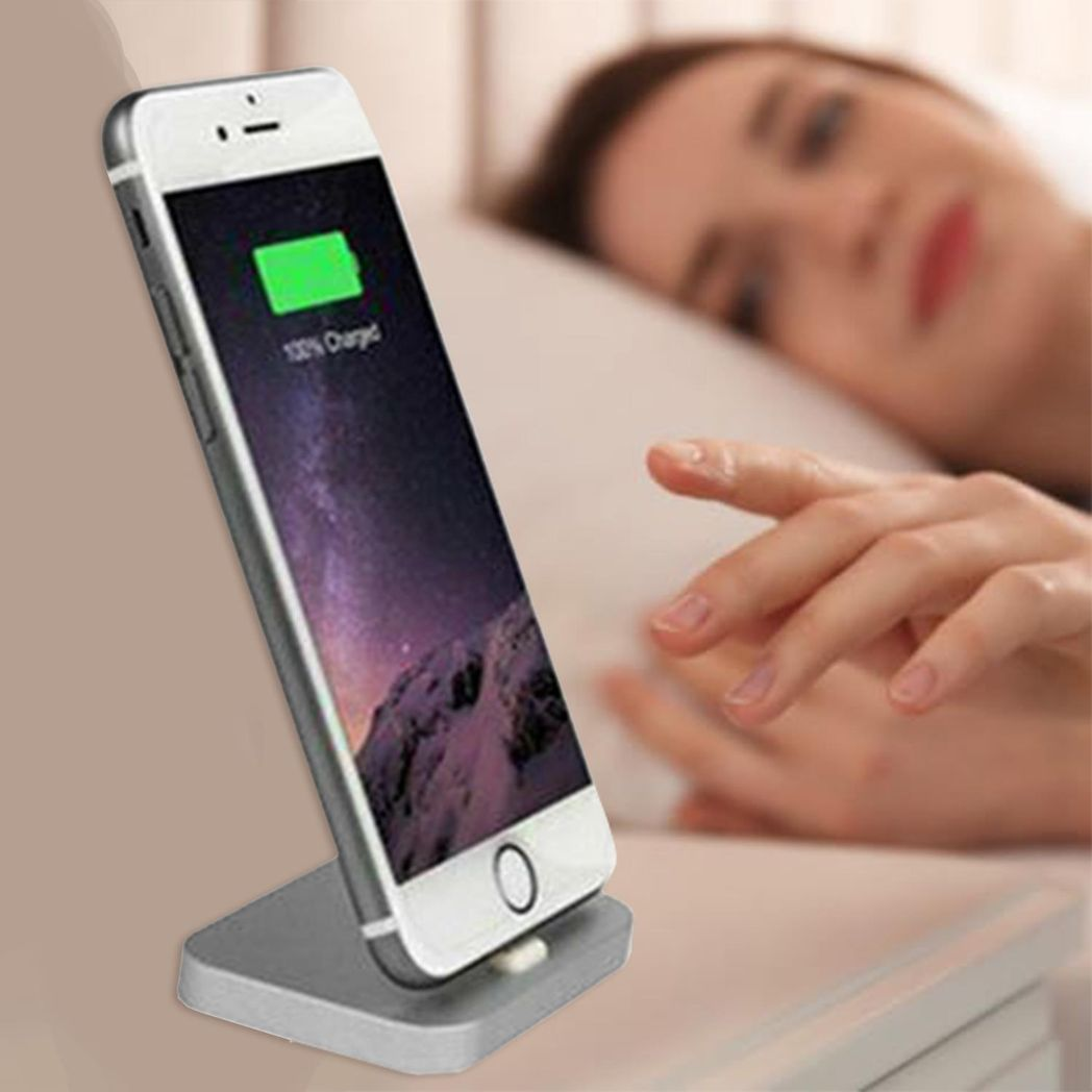 Aquarius Aluminium Phone Dock Compatible with Eight-Pin Devices, Space Grey