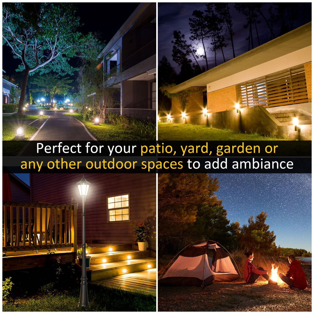 Antique-Style LED Solar Garden Lamp Post – Energy-Efficient Outdoor Lighting