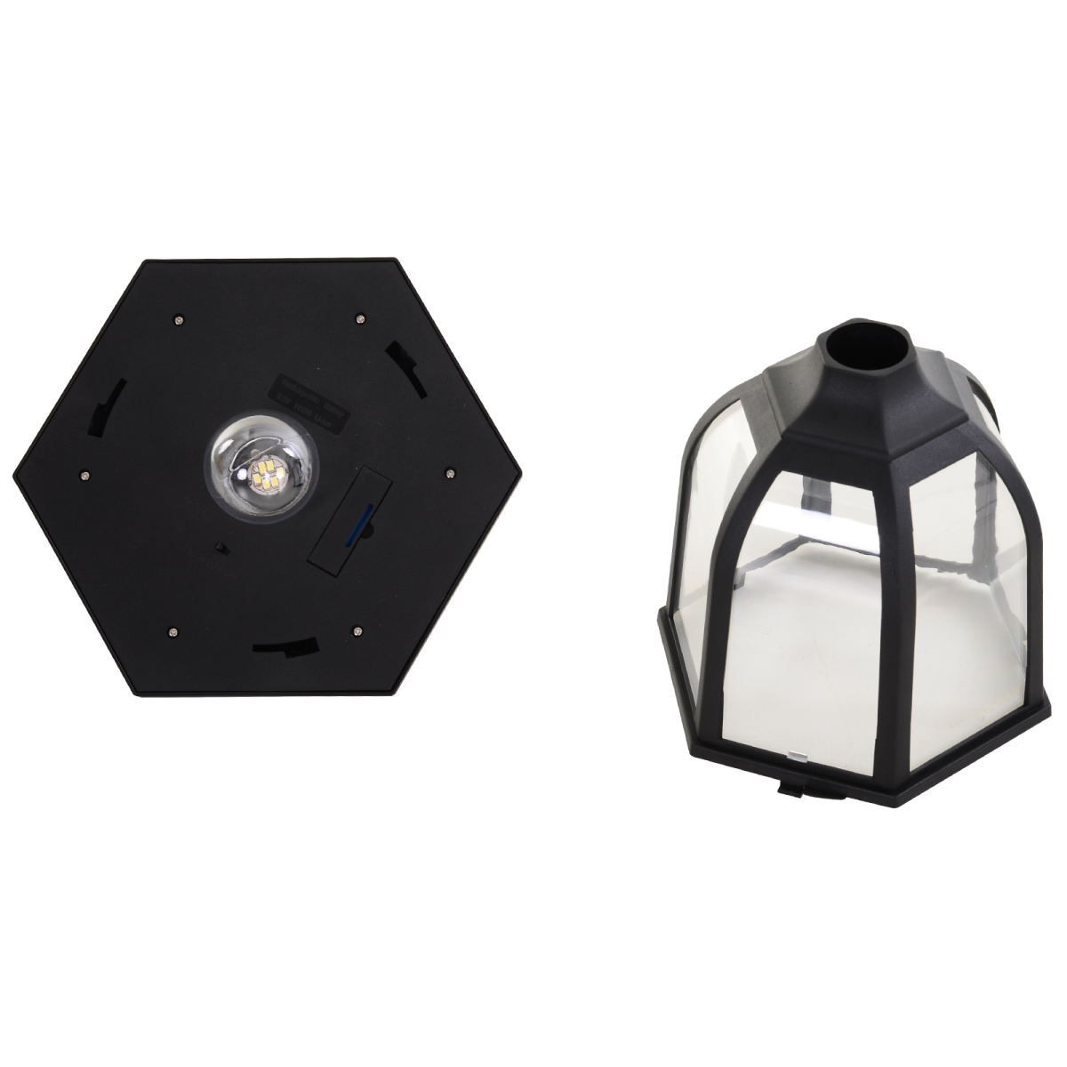 Elegant 1.77m Solar LED Garden Lamp Post - Eco-Friendly Illumination