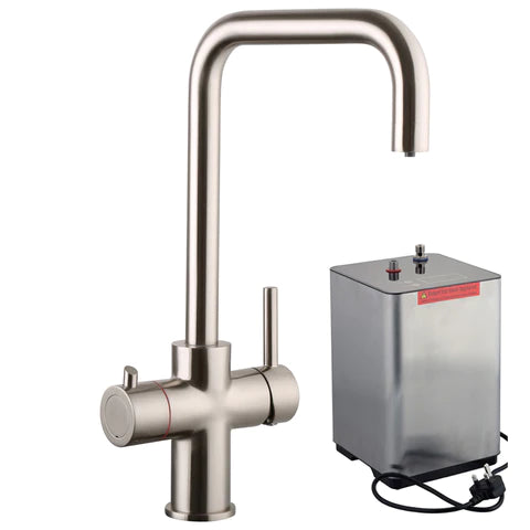 Instant Boiling Water Tap Amanzi Brushed Nickel