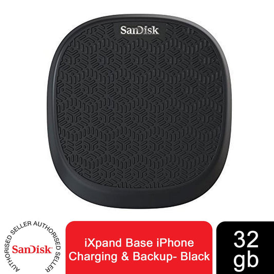 SanDisk iXpand Base For Phone Charging & Backup - Black 32 GB