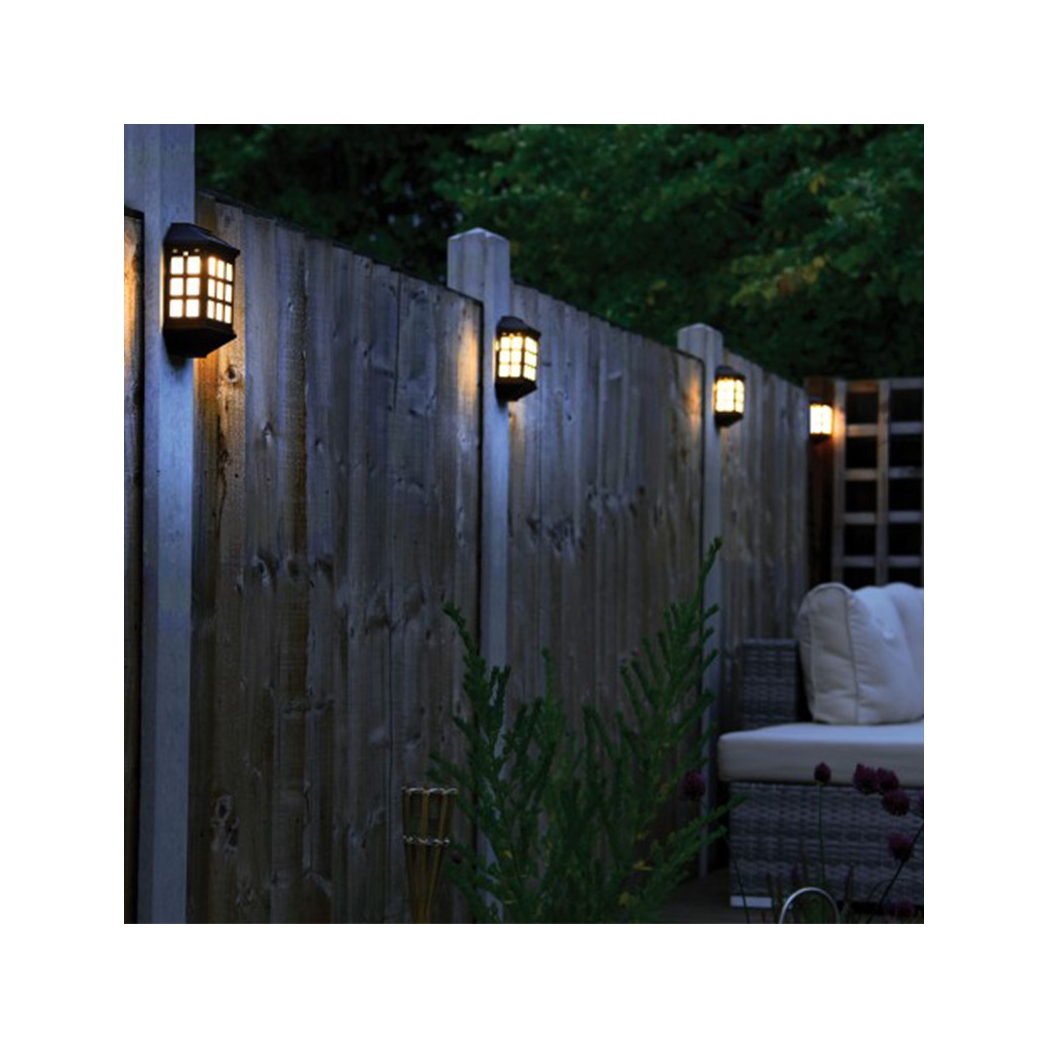 Deluxe Solar LED Lights Set of 4 - Ambient Warm Glow for Outdoor Elegance