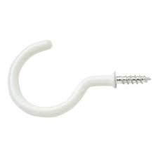 PVC Cup Hooks (Pk 4) 50mm