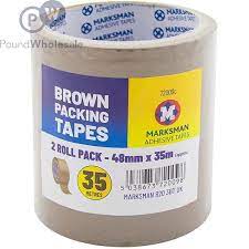 Packing Tape brown x 2