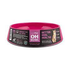 Lickimat OB6001PK Oh Bowl Cat Pink