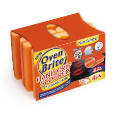 OVEN BRITE FINGERGRIP SCOURER 4PK