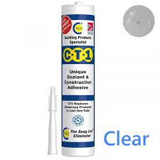 C,T,1 silicone adhesive clear