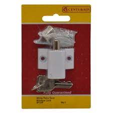 45mm x 35mm White Patio Door/Window Lock