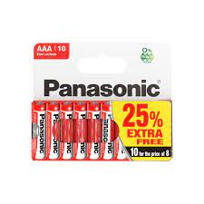 AAA battery x10 panasonic