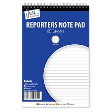 Reporters notepad