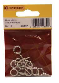 Curtain Wire Eyes (Pack of 10) 2mm x 22mm