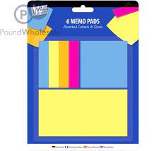 Memo pads x6