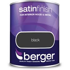 Satin finish Black Wood and Metal Paint 750ml