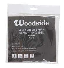 draught excluder white 5m woodside
