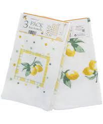 country club 3 lemon tea towels