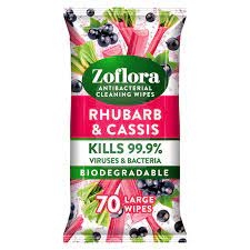 Zoflora Rhubarb / Cassis Large Wipes