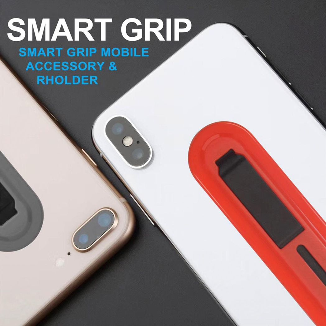Aquarius Universal Finger Grip Ring Band Smart Mobile Phone Holder - Red