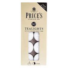 Prices unscented Tealights x 10