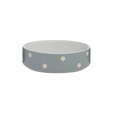 Polka Dot Dog Bowl