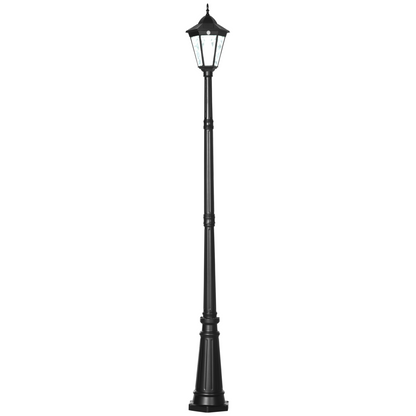 Antique-Style LED Solar Garden Lamp Post – Energy-Efficient Outdoor Lighting