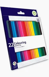 22 colouring pencils
