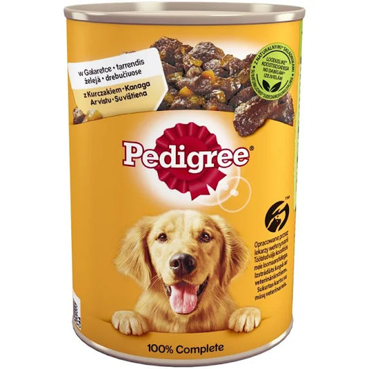 pedigree chick n jelly 400g tin