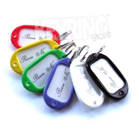 Hotel Tag Keyring Assorted Colours