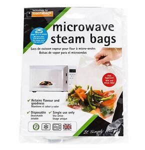 steam bags microwave x 25