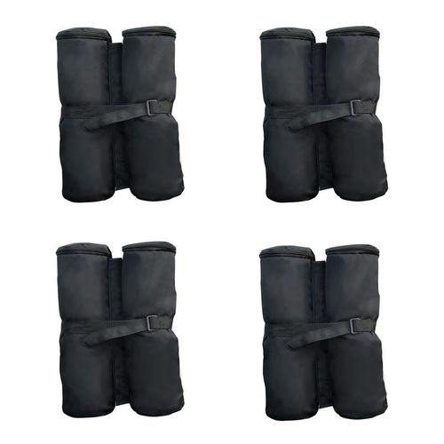 4 Pc Gazebo Sand Bag Weight Set-Black